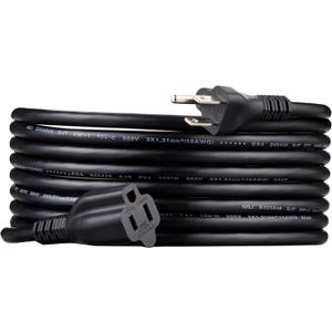 Amazon Basics Extension Cord, 15 Ft, 3 Prong Outlet Extender, Indoor Extension Cord, 13 Amps, 125V, Black