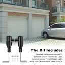 2pcs Garage Door Sensors,GSTB-R Safety Sensors Compatible with Ge-nie/Over-Head Garage Door Opener Made After 1993, Item Includes Two Sensors (Receiving&Sending)