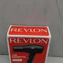 REVLON Travel Hair Dryer | Salon-Style Blowouts, Lightweight Design, 1875 Watts for Fast Drying with 2 Heat & Speed Settings for Drying and Styling Flexibility (Black)