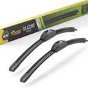 Raidbee 20 inch Silicone Windshield Wiper blades 2 pack Replacement for Ford F150 F-150 F250 F350 F-Series 2008-1999 Expedition 2006-1999 Explorer 2010-2005 Mustang 04-99 +More Silicone Wiper Blades