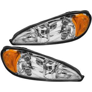 EPIC LIGHTING OE Style Replacement Headlights Assemblies Compatible with 1999-2004 Pontiac Grand Am [ GM2502196 GM2503196 22672207 22672208 ] Left Driver Only, 1 Pack