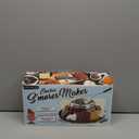 Nostalgia Tabletop Indoor Electric S'mores Maker - Smores Kit With Marshmallow Roasting Sticks and 4 Trays for Graham Crackers, Chocolate, and Marshmallows - Movie Night Supplies - Brown