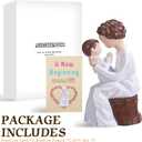 Grandma Gifts,Hand-Painted Resin Sculpture of Grandmother Holding Baby, to Celebrate New Beginnings, Newborns, and Loving Family Bonds