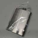 Maxam Stainless Steel Flask, Lightweight Drinking Hip Flask with a Screw-On, Leak Proof Lid, Polished Silver, 8 Ounce Capacity