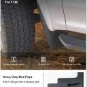 Kiwi Master Mud Flaps for 2015-2020 Ford F-150 (with Fender Flares), Heavy Duty Mud Guards, Front & Rear Splash Guards, No Drill, 4 Pcs Set