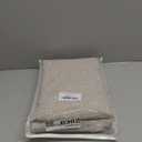 Yakamok Natural Linen Curtains 100% Blackout 84 Inches Long,Room Darkening Textured Curtains for Living Room Thermal Grommet Bedroom Curtains 2 Panels with Greyish White Liner