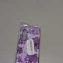 for Galaxy S25 Plus 5G Case,3 in 1 Oil Painting Flower Pattern Heavy Duty Protection Silicone Rubber Bumper+Hard Plastic Protective Cover for Samsung Galaxy S25 Plus,Purple