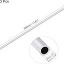 uxcell 6063 Aluminum Round Tube 7mm OD 5mm Inner Dia 300mm Length Pipe Tubing 3 Pcs