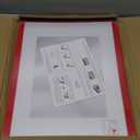 eletecpro 12x16 Picture Frame, Colorful Frame for Modern Style, Made of Engineered Wood and Clear Acrylic Ready for Wall Poster Display, Red Frame, 1 Pack