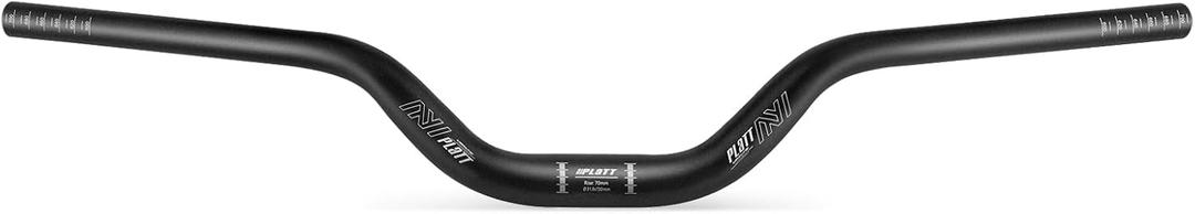 PLATT 31.8mm Mountain Bike Handlebar/Riser Handlebar - (30mm, 35mm, 50mm, 70mm, 90mm, 120mm, 160mm) High-Rise Aluminum Alloy MTB Handlebar (31.8mm-720mm, 70mm Rise)