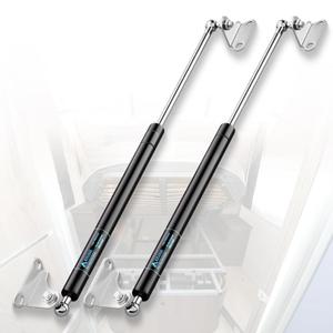 23 inch 100 lb Gas Prop Strut Shock 23" 445N/100LB Gas Spring Struts, 2Pcs Set with L-Type Mounting Brackets for Heavy Duty RV Bed Murphy Bed Large Garbage Box Floor Hatch Custom Window ARANA