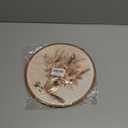 Flower Vintage Round Art Wall Hanging, Iron hanging eyelet, Modern Living Room Wall Decor, Medieval Framed Artwork Canvas Print, For Home Bedroom Rustic Farmhouse Decoration - A15