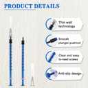 100 Pack 1ml/cc Lab Syringes with 27Ga 1/2 Inch(13mm) Needle, Disposable Individually Wrapped for Scientific Labs, Feeding Small Animals, Dispensing, Applicator, Watering