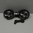 Car Fan USB Powered for Baby: Dual Car Cooling Fans for Backseat 3 Speed Separate Controlled Quiet Brushless Motor 360° Rotatable 5V 2A Rear Seat Air Circulation for Vehicle Van Truck SUV RV(USB Plug)