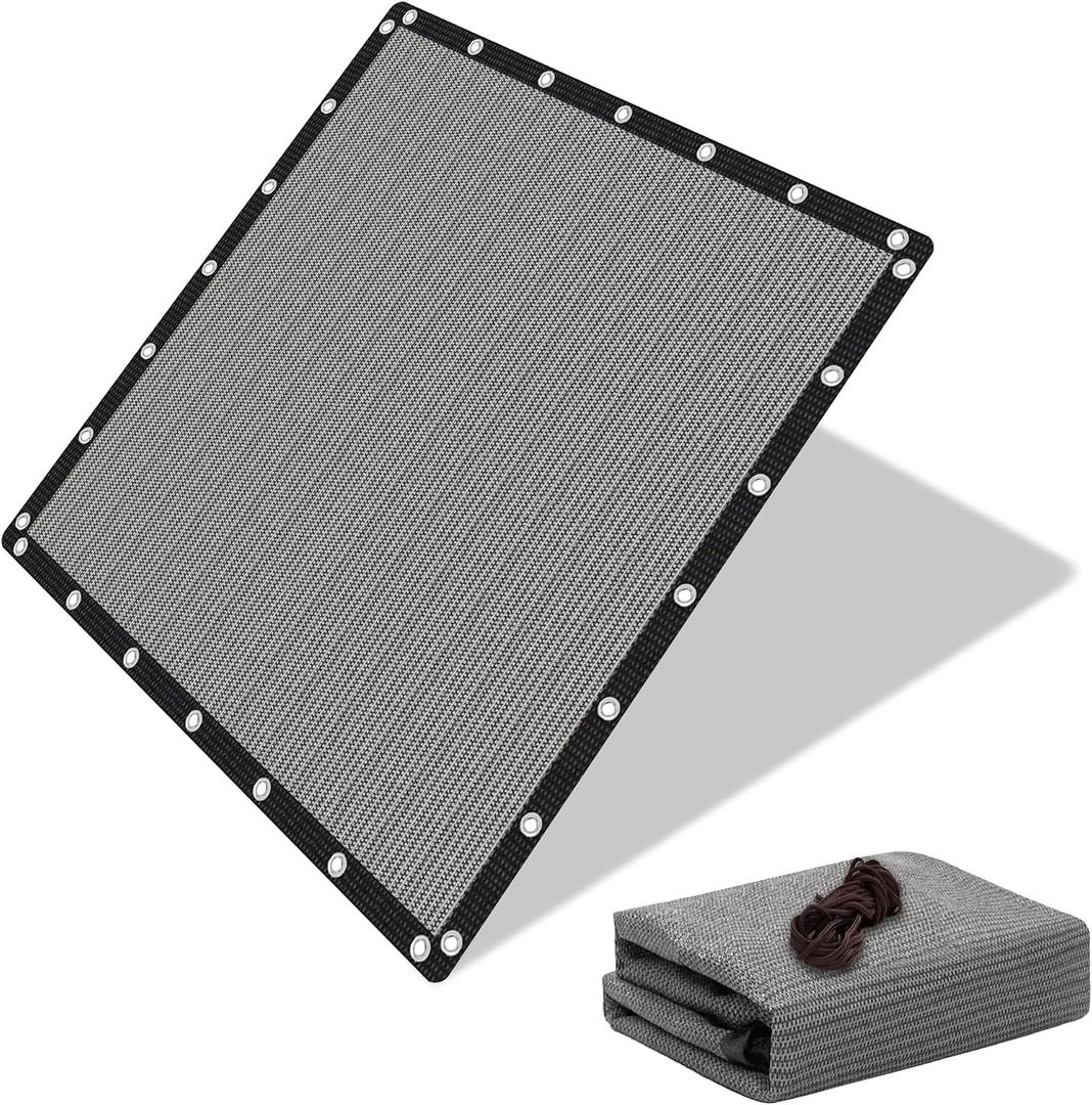EMERIT 90% Sun Shade Cloth, 8' X 12' Pergola Shade Cover Canopy, 50 MPH Wind-Resistant Tarp with Reinforced Stainless Steel Grommets, Privacy Screen for Outdoor Patio, Backyard, Deck