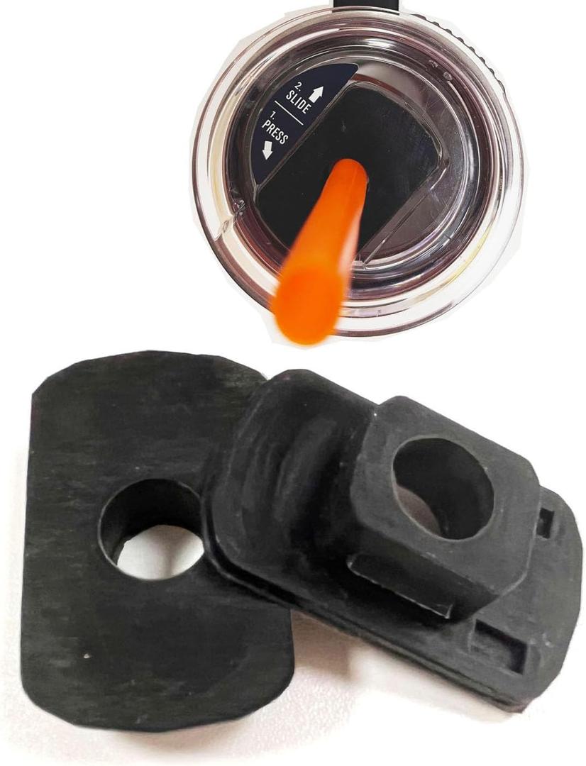 2Pcs Straw Lid Attachment for Yeti Tumbler,Stronghold Lid Straw Hole for 20oz 30oz Yeti Rambler Travel Mug,Accessory forChange your Magslider to Allow A Straw to Insert(Can't Prevent Leakage)