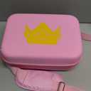 ivoler Carrying Storage Case for Nintendo Switch/Switch OLED Model,Portable Travel All Protective Hard Messenger Bag Soft Lining 18 Games for Switch Console Pro Controller & Accessories (Pink)