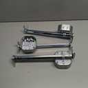 Therwen 3 Pcs Adjustable Fan Electrical Box Brace 14.2 Inches Long Silver Ceiling Fan Mounting Bracket for Fans and Light Fixtures