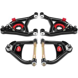 A-Premium Heavy Duty Front Upper & Lower Tubular Control Arm Kit, with Ball Joint & Bushing, Compatible with Chevy Buick Pontiac Oldsmobile - 1964-1972 - Malibu Chevelle El Camino Skylark Cutlass GTO