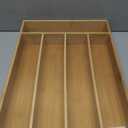 Silverware Organizer Kitchen Drawer Organizer Utensil Organizer Bamboo Silverware Holder Cutlery Organizer in Drawer Flatware Organizer Tray(5 slots, Natural