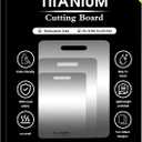 Titanium Cutting Boards for Kitchen, 100% Pure Titanium Cutting Boards, Cutting Board Double Sided Food Grade, Perfect for Sushi, Meat, Vegetables & Meal Prep  Easy To Clean (12"x9"+14"x10"+18"x12")