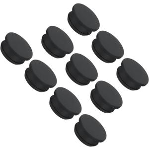 MECCANIXITY Silicone Snap in Locking Hole Plugs Rubber Panel Seal Cover Flush Type Panel Round for Kitchen Rubber Bulkheads Waterproof Sealing Plugs 30mm/1.18 Inch Dia Black,Pack of 10