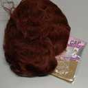 30inch Curly Wig Long Synthetic Wigs for Black Women Ginger Red Deep Wave Synthetic Curly Wig Lace Front with 4" Simulated Scalp Natural Crimps Curls Hair Replacement Wig 350#