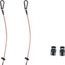 Pickleball Ball String Holder Accessories for Storage Bags, Up to 3 Official Balls, Short one Red Cable, Easy to Carry, Set of 2