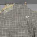 NLUS 2 Pack Kitchen Cooking Aprons, Adjustable Bib Waterproof Chef Apron with 2 Pockets for Men Women(Green Plaid/Grey Plaid)