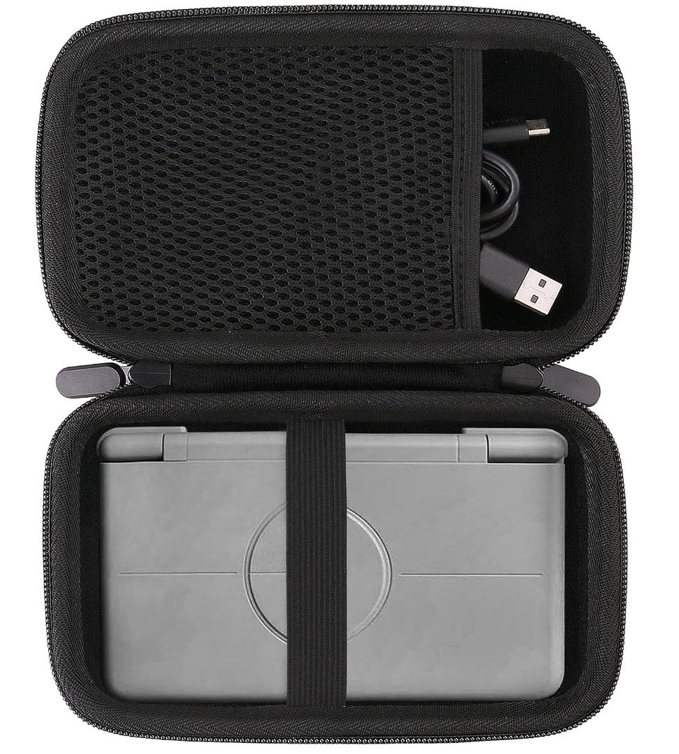 Hard EVA Carrying Storage Case Compatible with Retroid Pocket Flip 2 / Retroid Pocket Classic Retro Game Handheld Console Protective Travel Storage Box (Black)