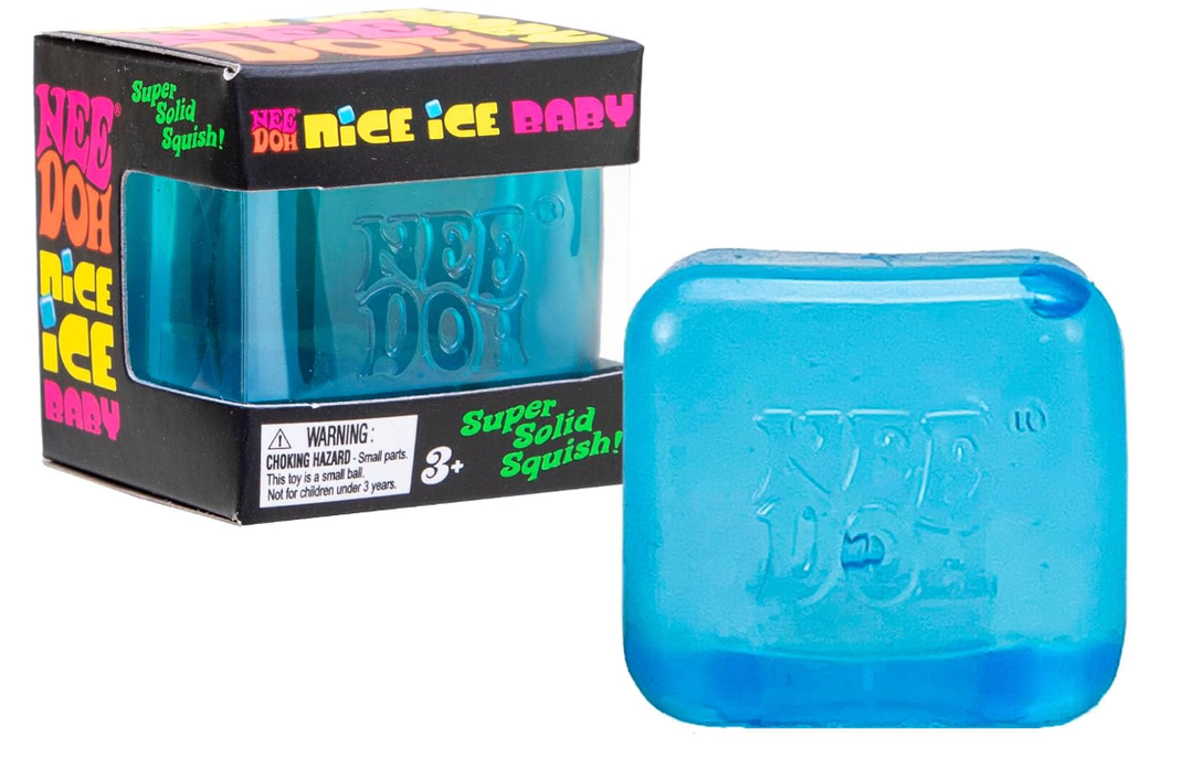 Schylling NeeDoh Nice Ice Baby - Sensory Squeeze Toy - Super Solid Squish - 1.25" Wide  (Pack of 1)