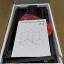 TUTOTAK C Shaped End Table, Tv Tray, Small Side Table, 28.7 inch Tall Couch Table, Tray Table, Sofa Table, Living Room, Bed Room, Brown TB01BB071