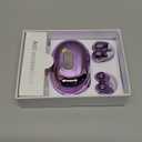 King Lucky Gen 3 Clip on Earbuds Open Ear Wireless Bluetooth 6.0 Headphones with Mic,50H Play,ENC,IPX5 Waterproof,Sports Ear Buds,Comfortable for Running Small Ears&Workout,Glasses wearers (Purple) (Standard, Purple)