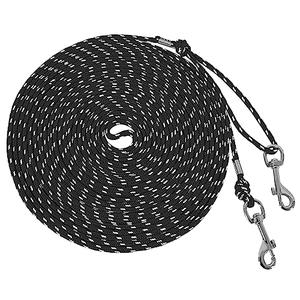 Reflective Cat Leash -50FT Cat Cable Out Escape Proof Walking Leads Yard Long Durable Safe Leash Traning Play Outdoor for Puppies/Kittens/Small Animals(Black)