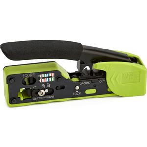 trueCABLE Crimp Tool for Pass Through RJ45 All-in-One Ethernet Tool: Crimp, Cut, Score - Works with Cat5e, Cat6, Cat6A Shielded and Unshielded Connectors