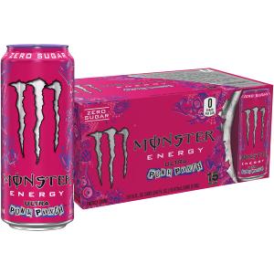 Monster Energy Ultra Punk Punch, Sugar Free Energy Drink, 16 Ounce (Pack of 15) (EXP 09/30/26)