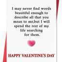 Beixian Funny Valentines Day Card for Husband Wife Boyfriend Girlfriend, Sweet Valentine's Day Cards Gifts for Men Women Him Her 2 Pack