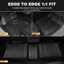 Floor Mats & Cargo Liner Fit for 2022-2026 Honda Civic Hatchback Sport/EX-L/LX - Original All Weather TPE Floor Liners Trunk Mat Civic Hatchback Accessories Cargo Tray (Not for Hybrid/Sport Touring)