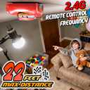 MIXSHAKE Remote Control Racing Toy for Kids, Red Cartoon Movie Car Design, Wall Climbing RC Cars, High-Speed MINI Toy Vehicle Gift for Boys Age 3 4 5 6, Christmas and Birthday Gifts