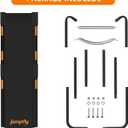 Jumpfly Trampoline Slide Ladder Universal Trampoline Ladder with Handles Strong Tear Resistant Fabric Trampoline Accessories for Kids Toddler Climb Up & Slide Down, Orange