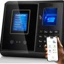 App-Based Time Clock, 5s Setup, Auto Break, Lunch & Overtime Rules, Local Data Storage, No Monthly Fees, Time Tracking System with 10 IC Cards, Time Clocks for Employees Small Business