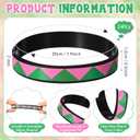 2 x Wettarn 24 Pcs Sorority Gifts for Women Bracelets Silicone Wristbands Friendship Bracelets Pink and Green Bracelet Jewelry Sisterhood Gift