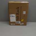 SNTD Dish Drying Rack - Extendable Dish Rack, Large Sink Drying Dish Drainer for Kitchen Counter, Stainless Steel Dish Strainer with Utensil Holder (White)