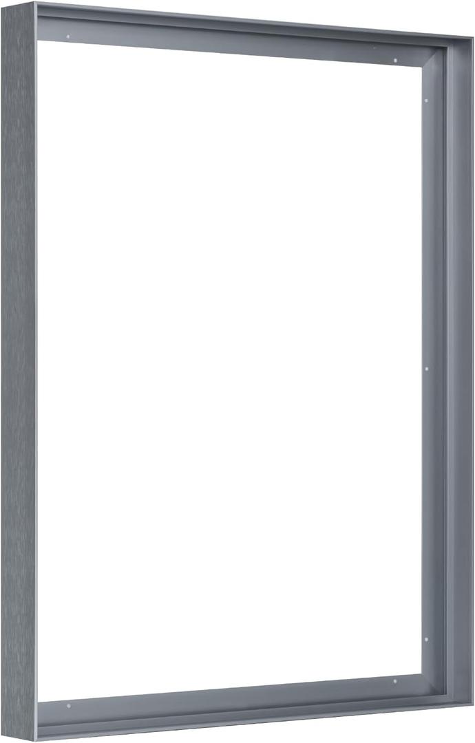 Floating Frame for 24x36 Canvas Paintings, 1.5" Deep DIY Floater Frames for Modern Abstract Wall Art Flower Floral Prints, Minimalist Home Gallery Show Exhibition Decor (Gray)