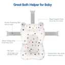 Colorlife Baby Bath Seat Support Net Infant Bathing Seat Support Mat, Adjustable Comfortable Non-Slip Three-Pointed Baby Shower Net Bathtub Sit Up Mesh for Newborn 0-12 Months-Star(No Bathtub)