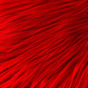 Faux Fur Fabric for Crafts, Gnomes, Animal Costumes, Cushions, Decorations Red 20x20in