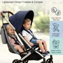 Detachable Seat Sling Accessory for Compatible Book-Fold Strollers, Foldable Mesh Add-On with Adjustable Straps, No-Tool Installation, Accessory Only