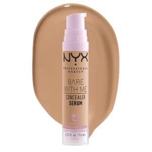 NYX PROFESSIONAL MAKEUP Bare With Me Concealer Serum, Concealer Makeup For Up To 24Hr Hydration - Medium (0.32 Fl Oz (Pack of 1))