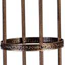 Evergreen Garden 5 ft Metal Garden Obelisk Trellis for Climbing Plants Vines, Clematis & Flowers | Outdoor & Indoor Plant Trellis for Potted Plants | Floral Pattern Arch Trellis (Antique Copper)