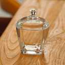 Glass Sugar Bowl with Lid - 8oz/240ml Airtight Candy Dish | Elegant Kitchen Countertop Storage for Sugar, Sweets, Snacks & Coffee Pods, Clear Glass Container for Pantry, Dining Table Decor